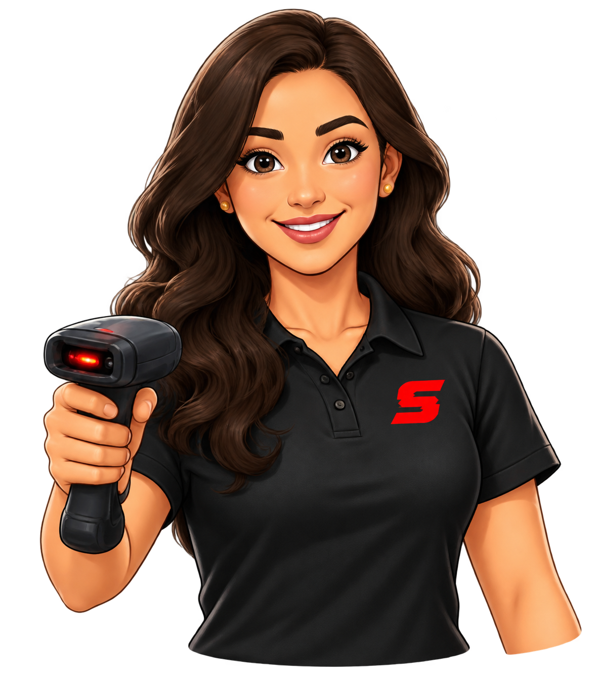 Parts employee receiving inventory